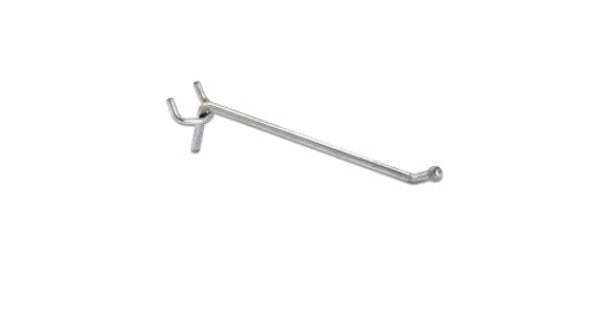 GANCIO PER PANNELLO FORATO TIPO 'SEMPLICE' 10 cm - 100 pezzi