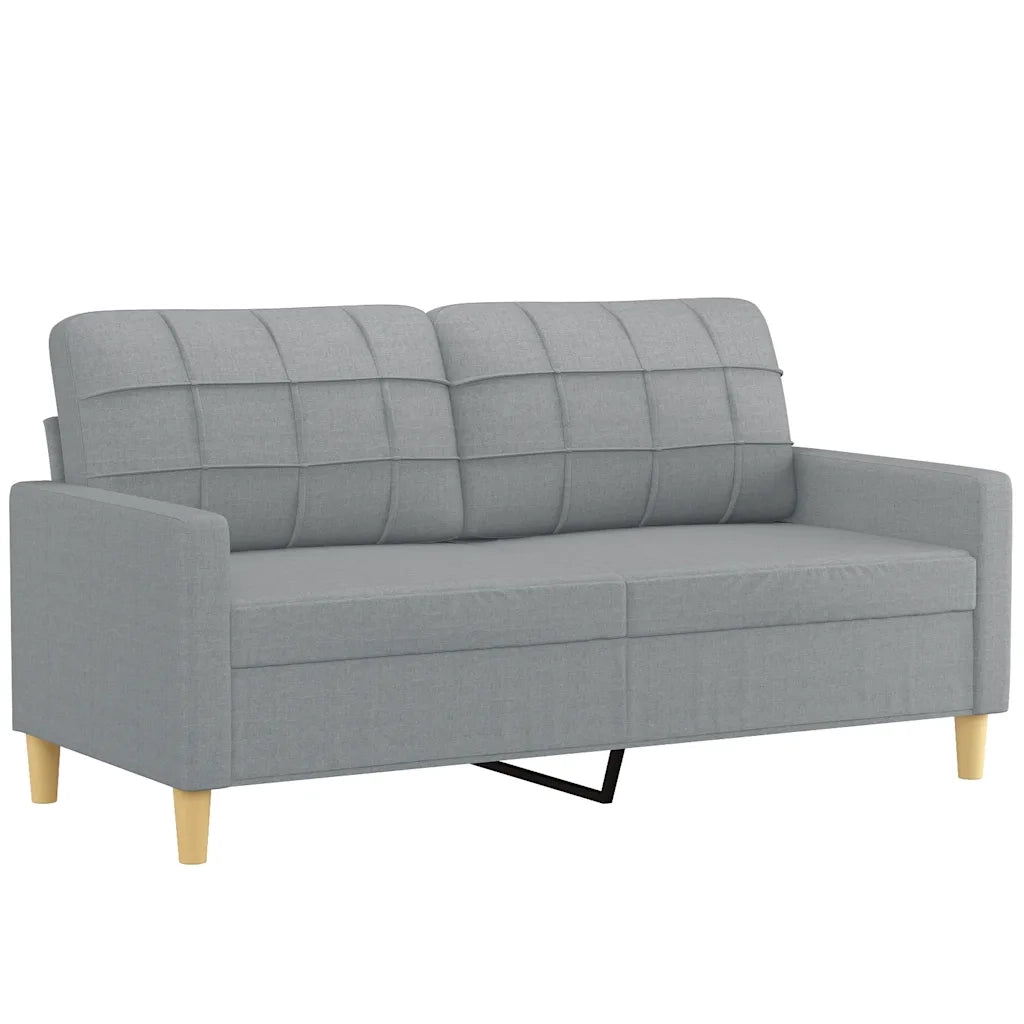 Divano a 2 Posti Grigio Chiaro 140 cm in Tessutocod mxl 118641