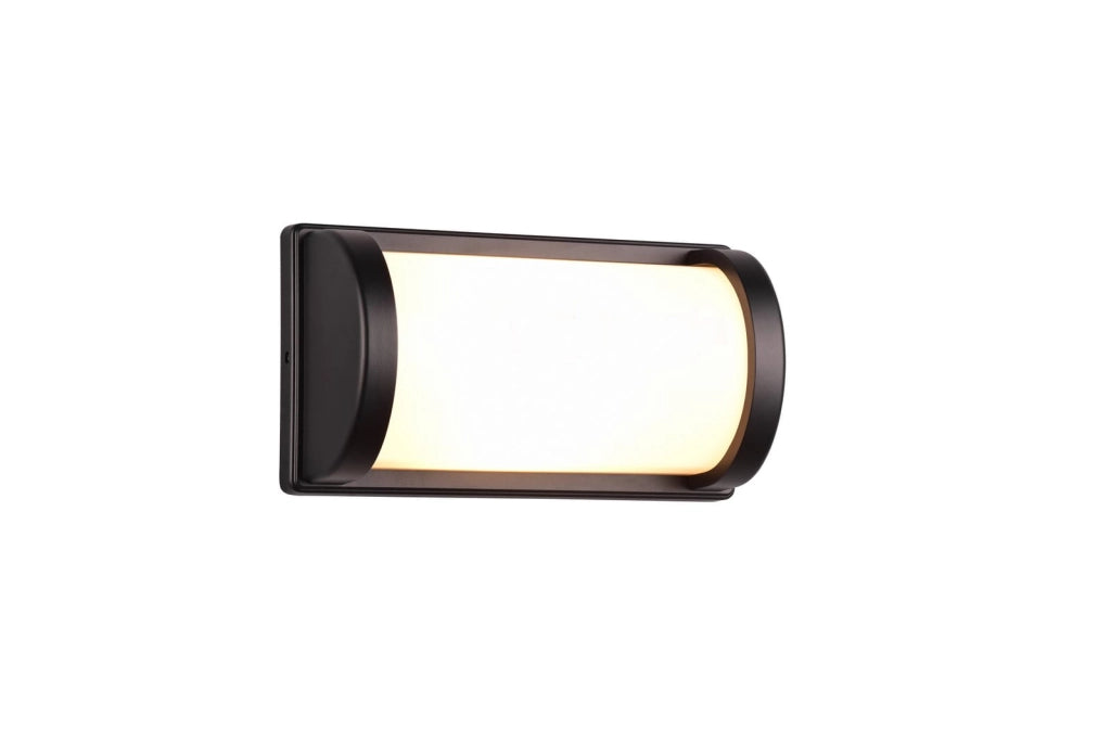 Applique esterna PUELO nera in alluminio E27 IP44 RL
