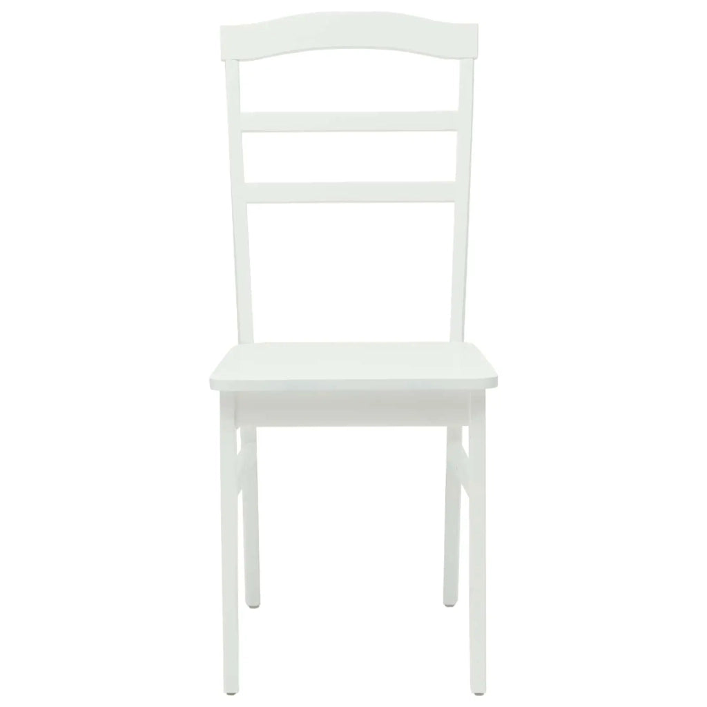 Sedia da pranzo 2 pcs Bianco Legno di gomma solido 42020498