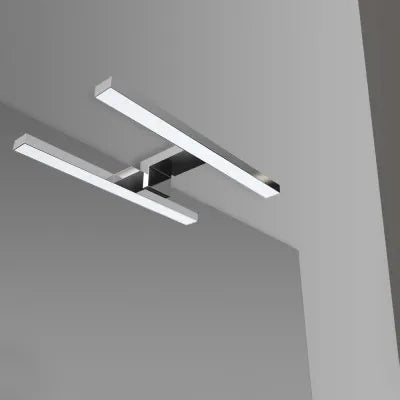 Specchio bagno 70x105 cm reversibile con luce LED naturale