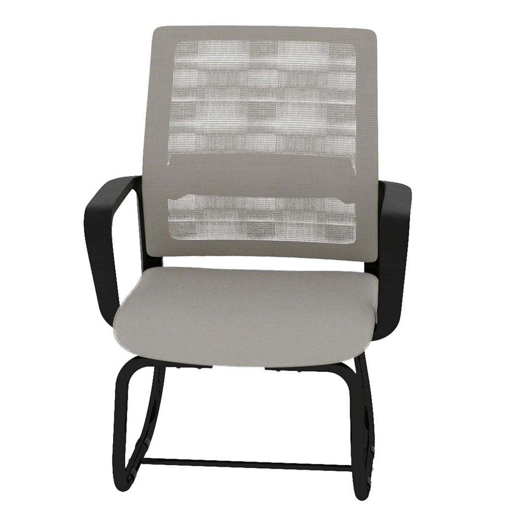 SEDIA Ufficio con Schienale in Mesh Grigio e Nero