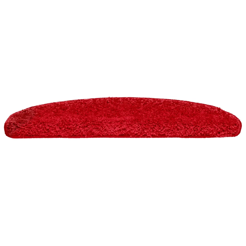 Tappetini per scale 10 pz 65x21x4 cm rossi semicircolari grandi 149813