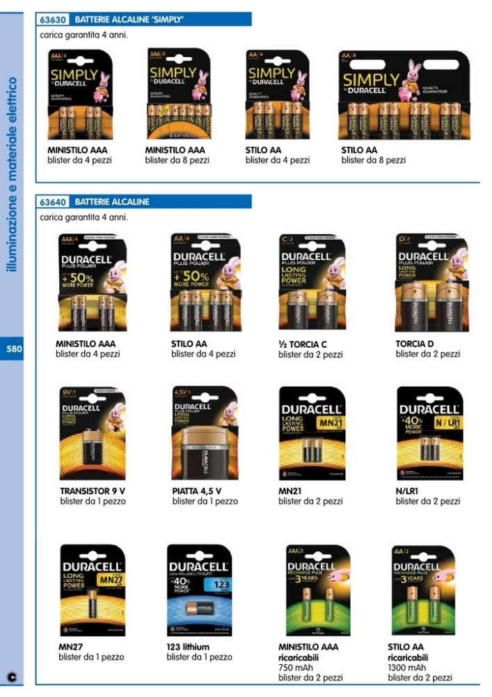 10blister duracell pila alcalina 12v mn27 pz.1 cod:ferx.194