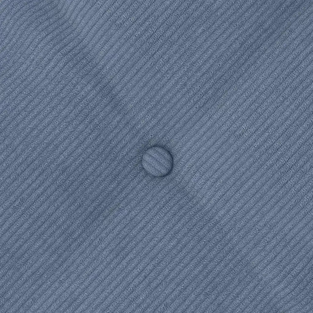 Cuscino per Schiena Blu 80 x 50 cm Tessuto in Cords 42014739