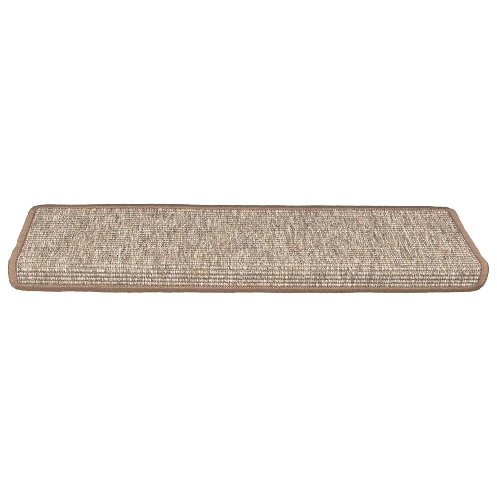 Tappetini per scale 15 pz 65x21x4 cm Marrone chiaro 326910