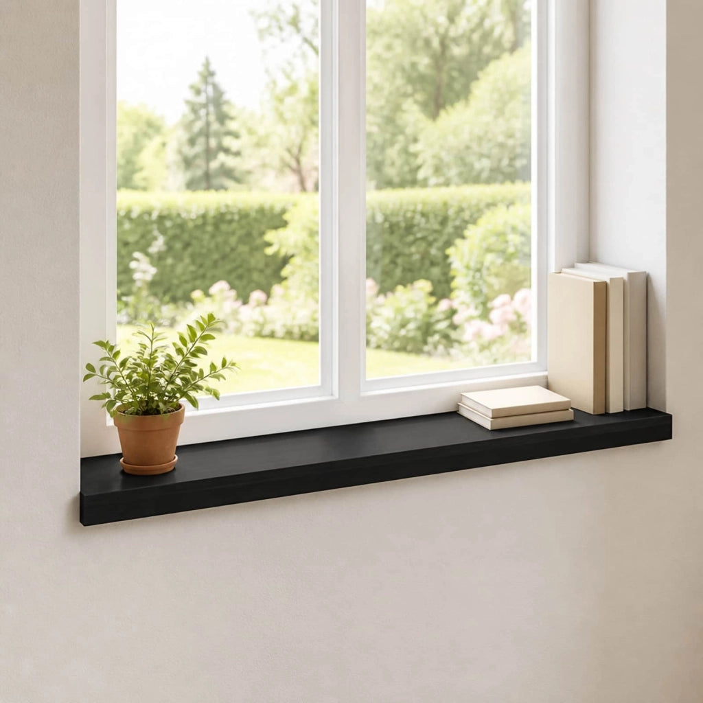 Soglie per finestre 2 pz Nero 70 x 15 x 2 cm 42048327