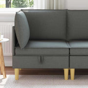 Pouf contenitore Grigio scuro 42027067