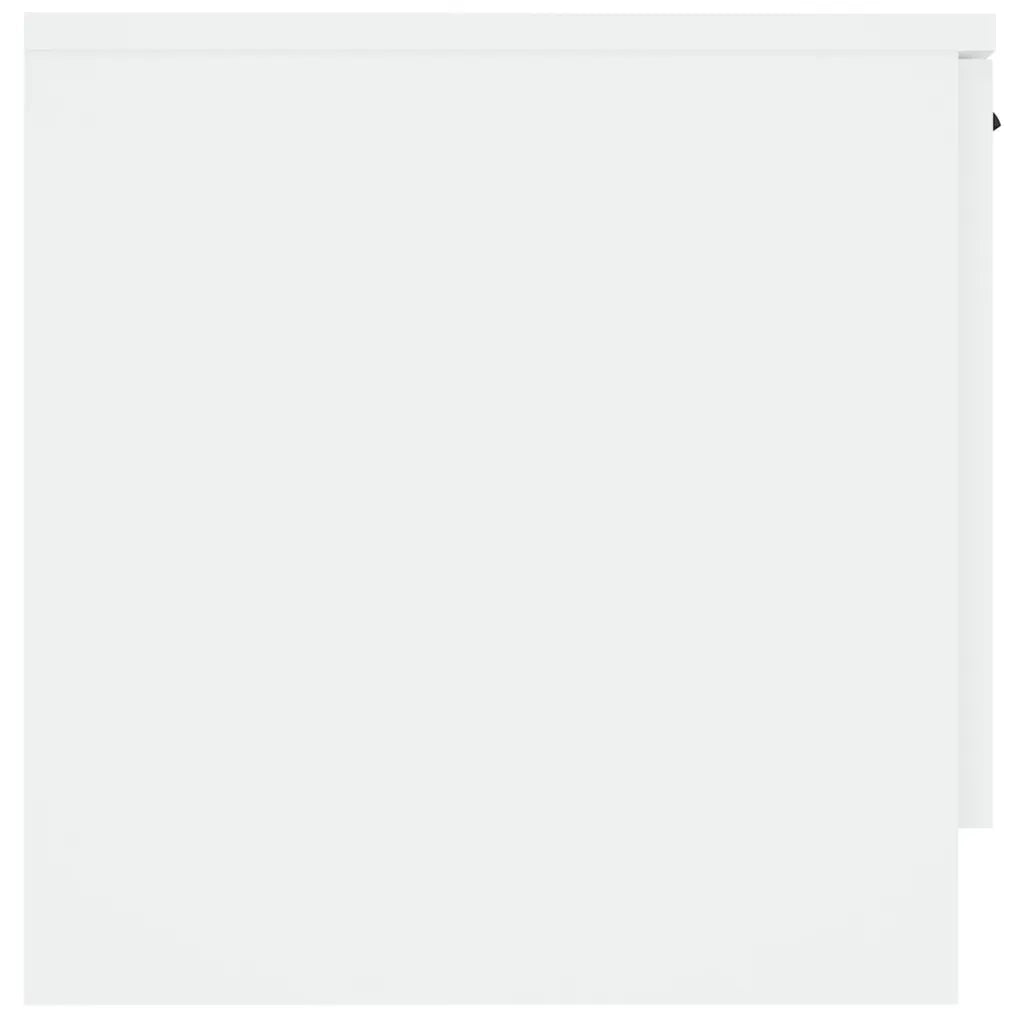 Comodini 2 pz Bianco Lucido 40x39x40 cm 811197