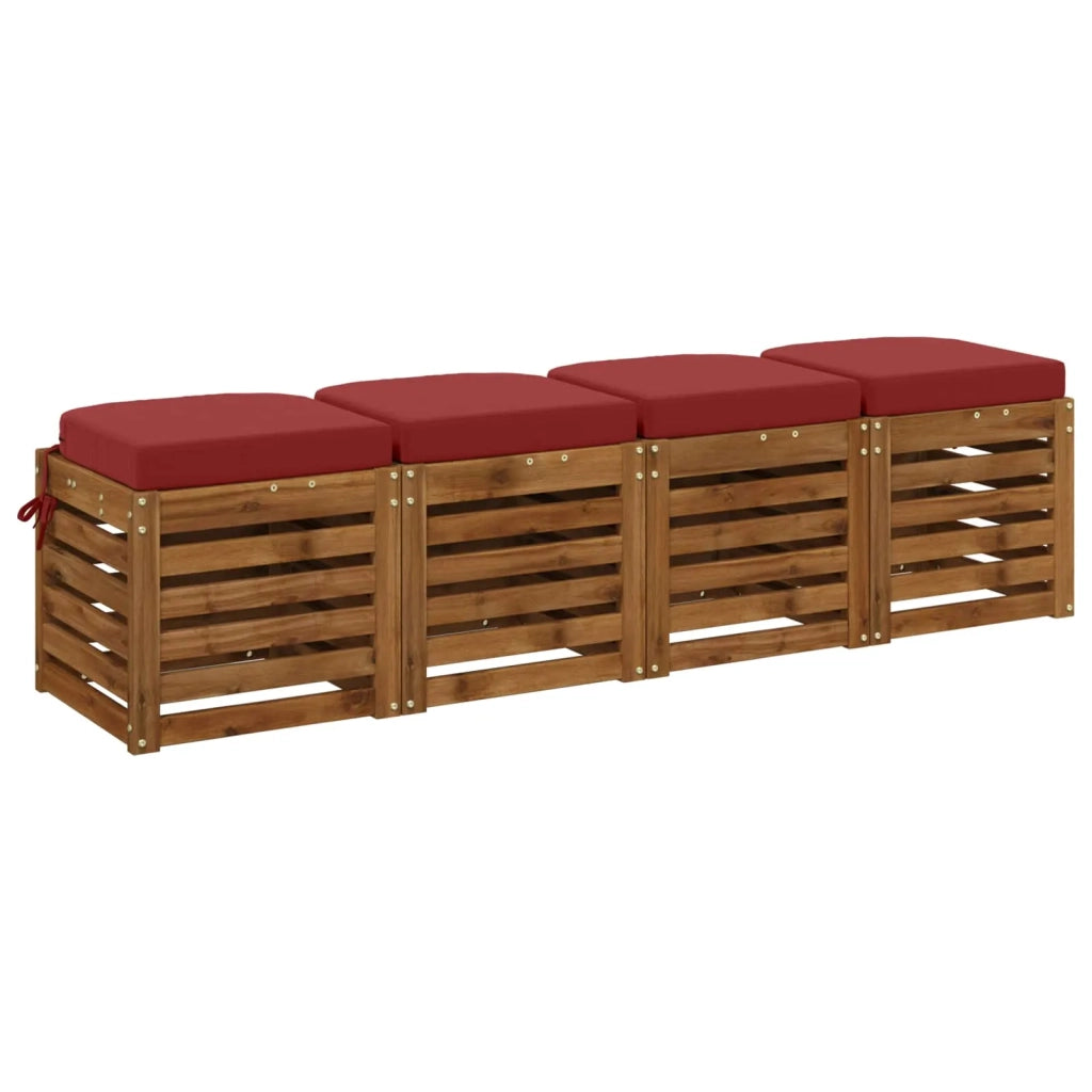 Cuscini per sedile a 4 pezzi SOEST 4 pz 100% Poliestere 945222