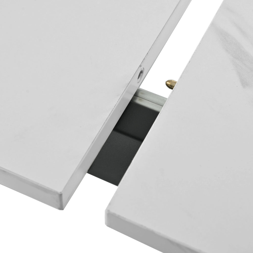 Set tavolo da pranzo allungabile con sedie imbottite