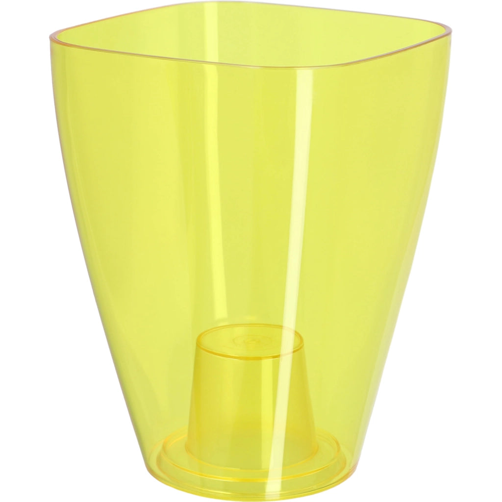 Vaso da fiori KADAX per orchidee, in plastica, giallo, tinta unita, 12 cm