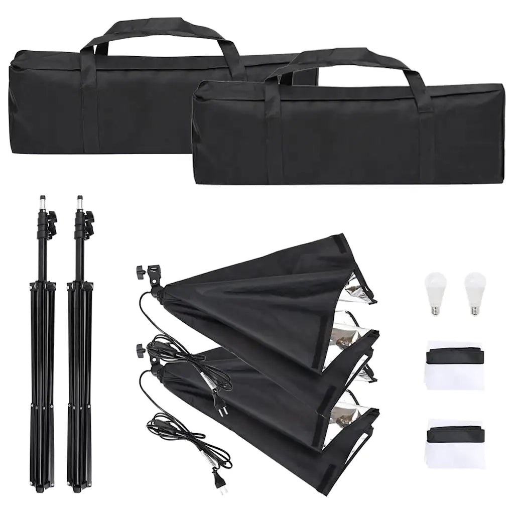 Kit per Studio Fotografico con Set di Luci e Fondale 3094750