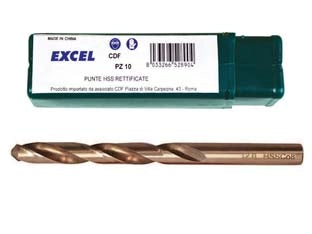 PUNTE HSS RETTIFICATE COBALTO- - ø mm.2,5 - 10 pezzi EXCEL