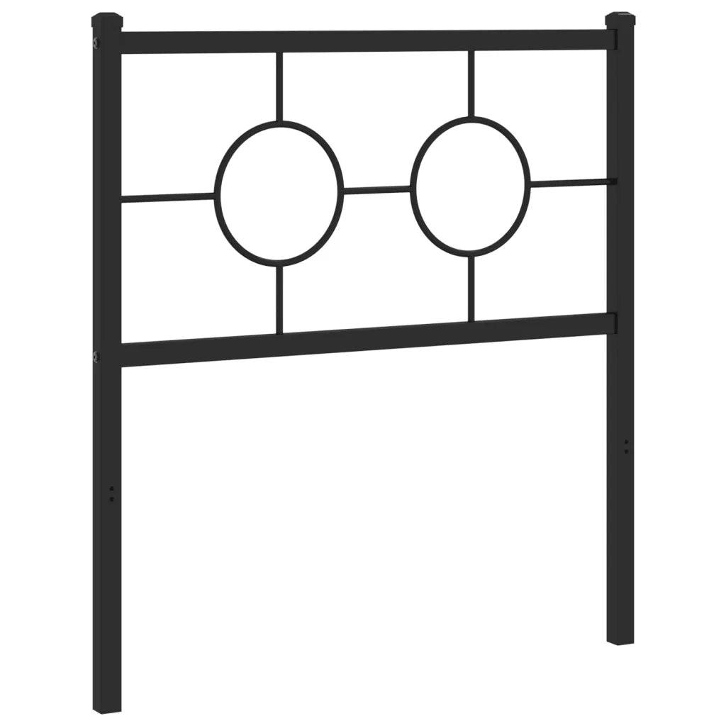 Testiera | Testata di Ricambio in Metallo Nero 75 cm