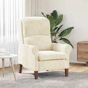 poltrona Crema 76 x 94 x 102 cm Velluto