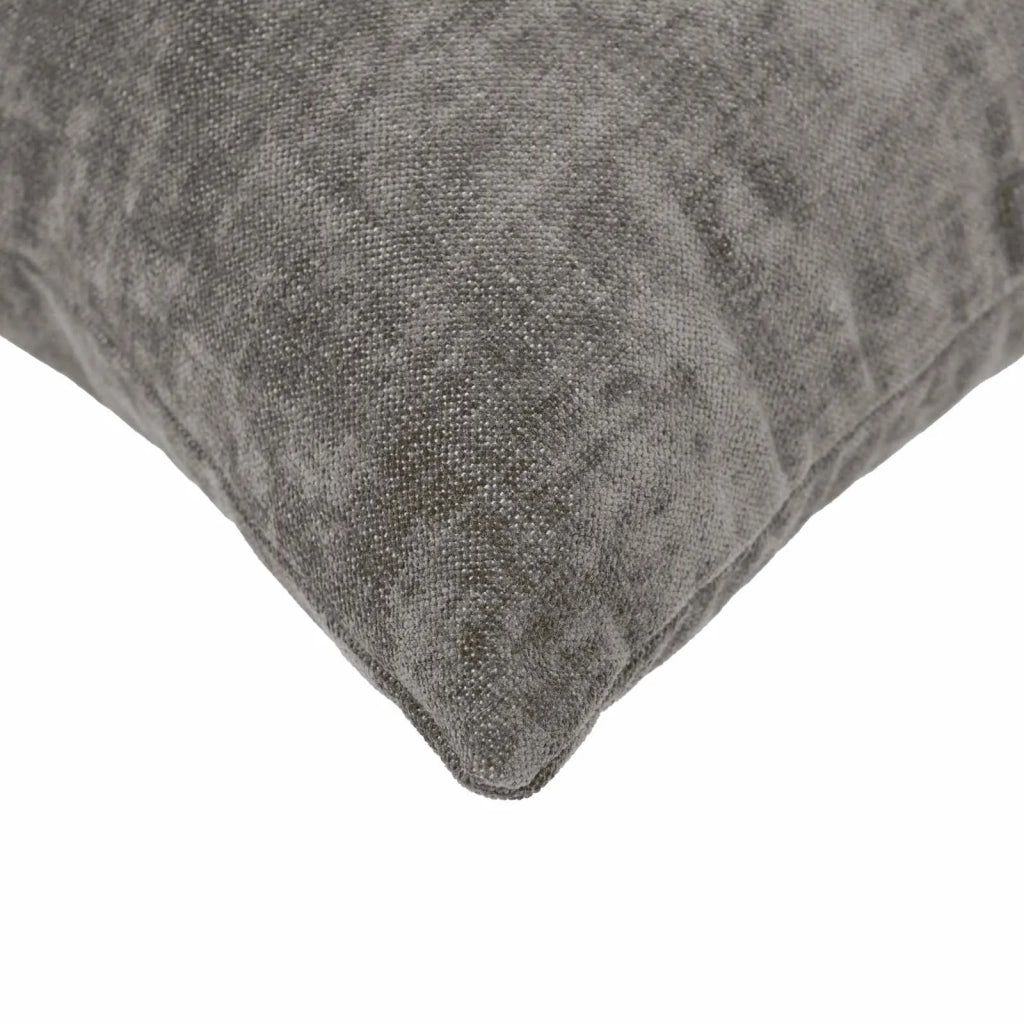Cuscino con cuscino HEERLEN 6 pz Grigio Scuro Tessuto Chenille 923928