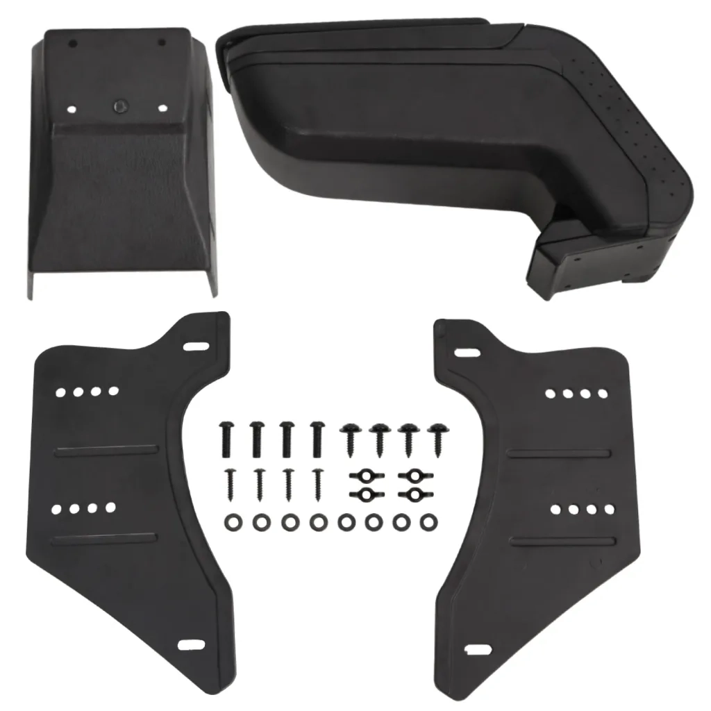 Bracciolo universale per auto nero 14x30x(32-48,5) cm ABS 154645