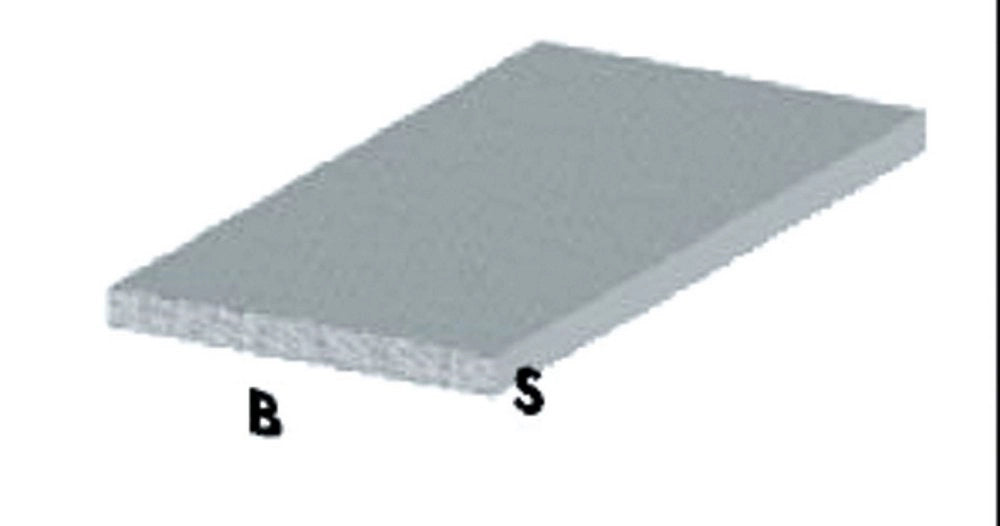 5pz profilo argento h.100 cm piatto 15x2 mm cod:ferx.32394