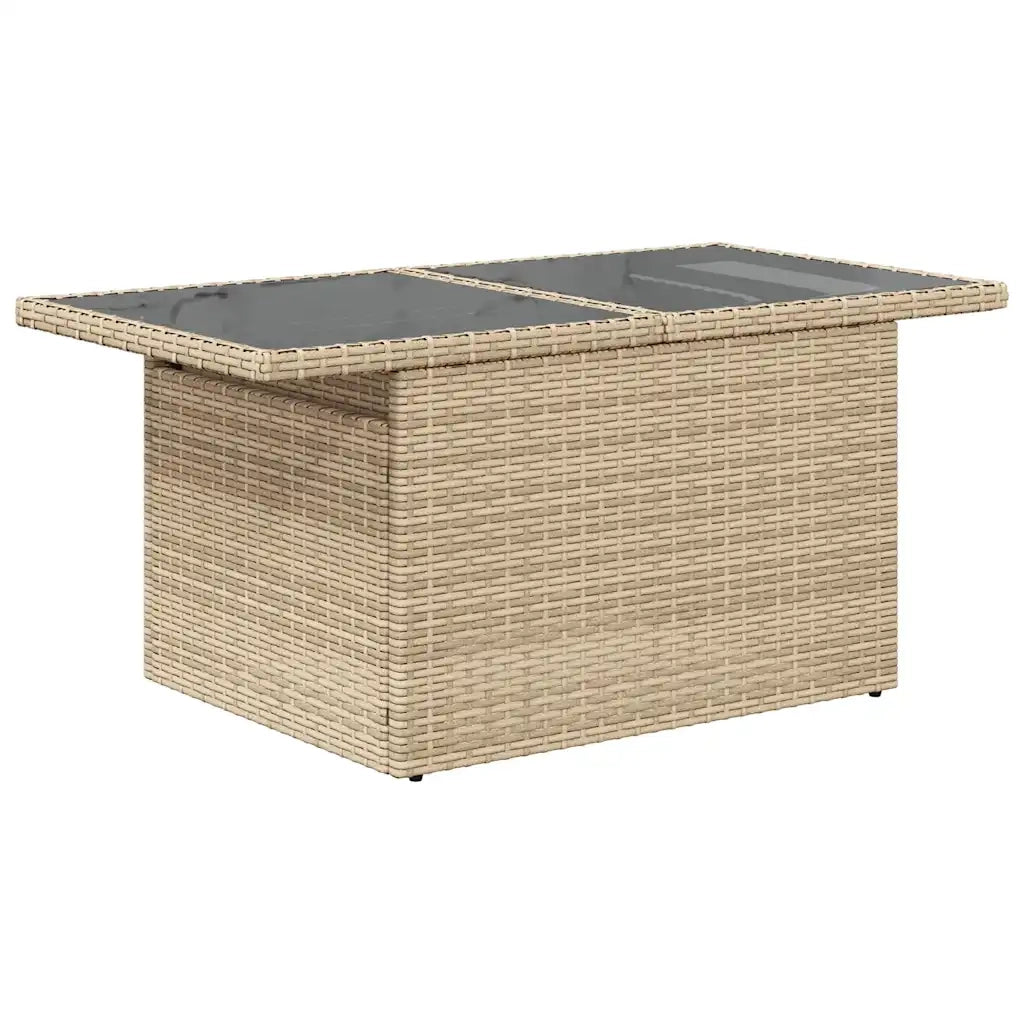 Set Divani da Giardino 7 pz con Cuscini Beige Polyrattan Acacia 3327622