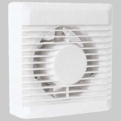 ASPIRATORE ELETTRICO Ø 100  Bianco     VECAM