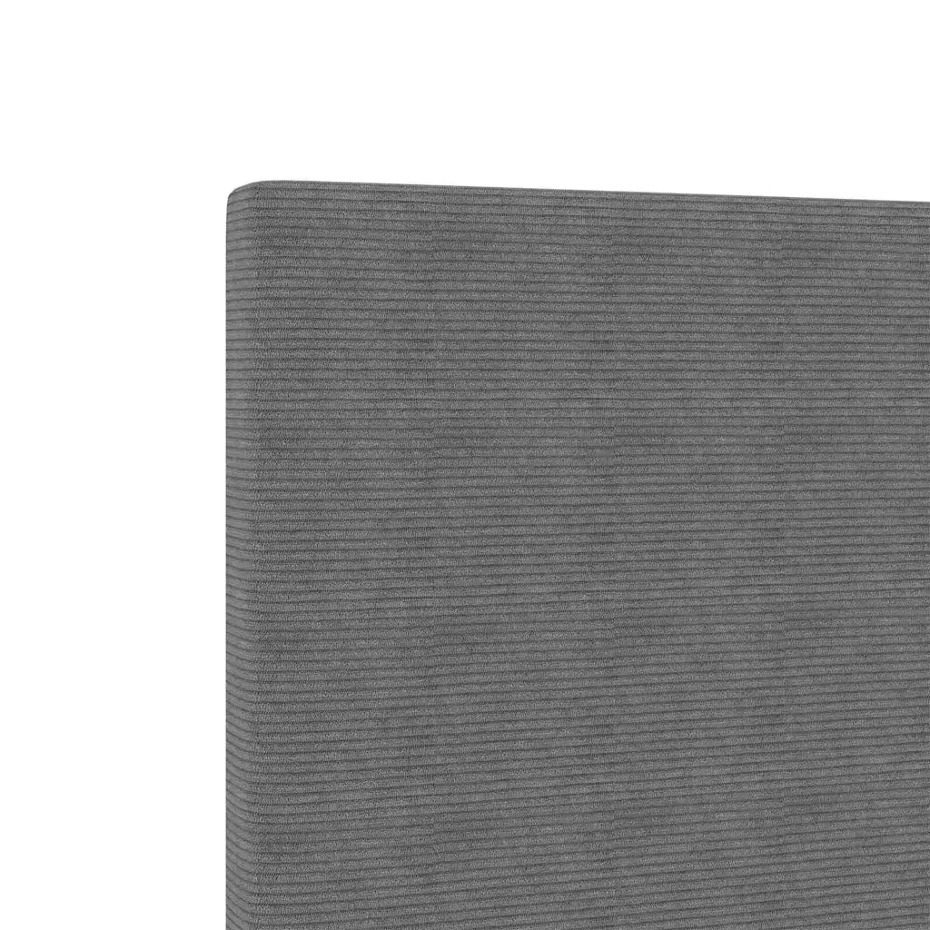 Testiera | Testata Grigio chiaro 80 cm Tessuto in Cords