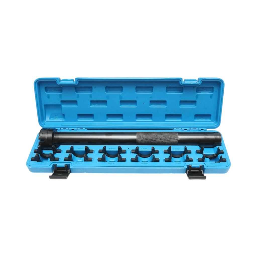 Kit di montaggio e smontaggio barra sterzo 29-42mm 13 pezzi Breckner Germany