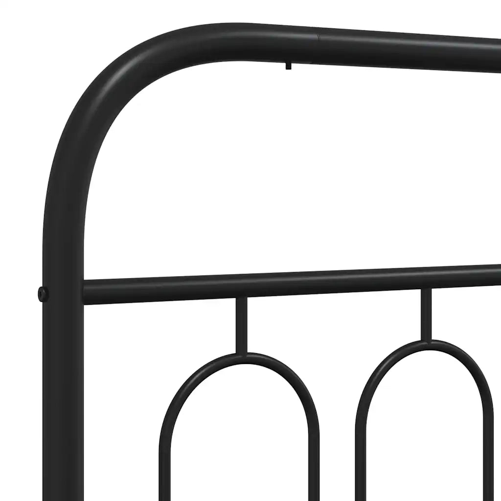 Testiera | Testata di Ricambio in Metallo Nero 183 cm