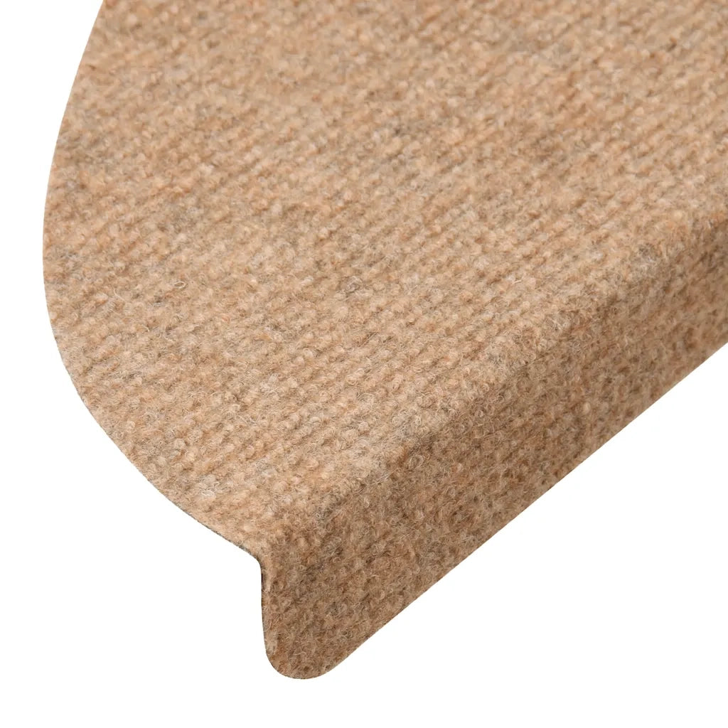 Tappetini Autoadesivi per Scale 30 pz | Gradini per Scale Beige 56x17x3 cm