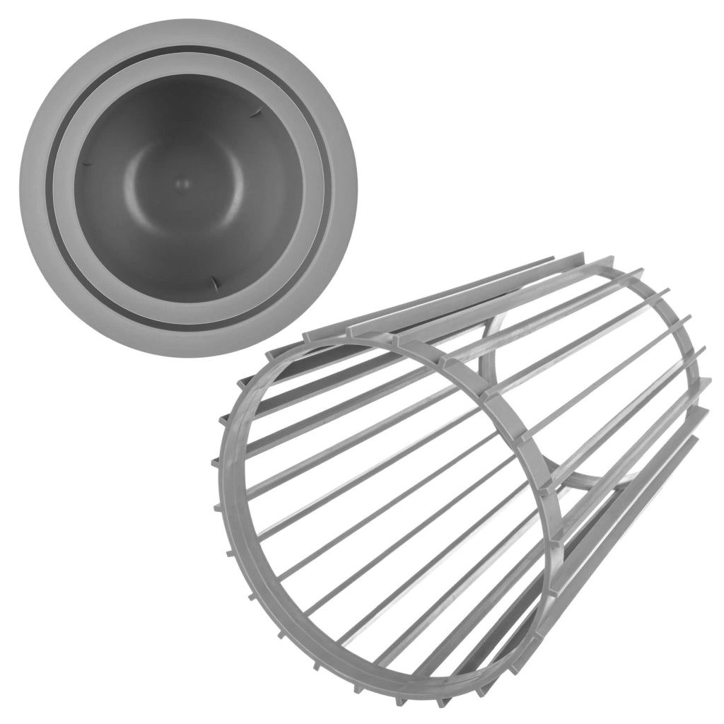 Supporto per fiori bifacciale KADAX Loft, grigio, 39,5 cm + 2 inserti