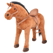 Cavallo in Peluche in Piedi Marrone 91309
