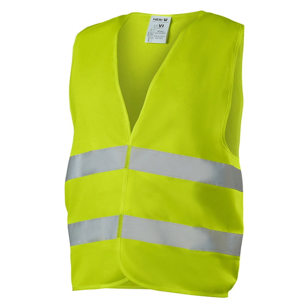 GILET ALTA VISIBILITA' 'ROAD' taglia unica - giallo  - NERI