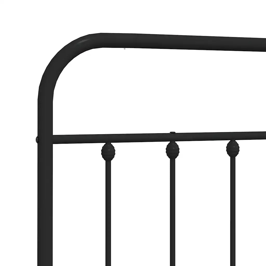 Testiera | Testata di Ricambio in Metallo Nero 150 cm