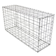 Gabbioni in Acciaio Galvanizzato 100x50x30cm Set 6 per Giardino