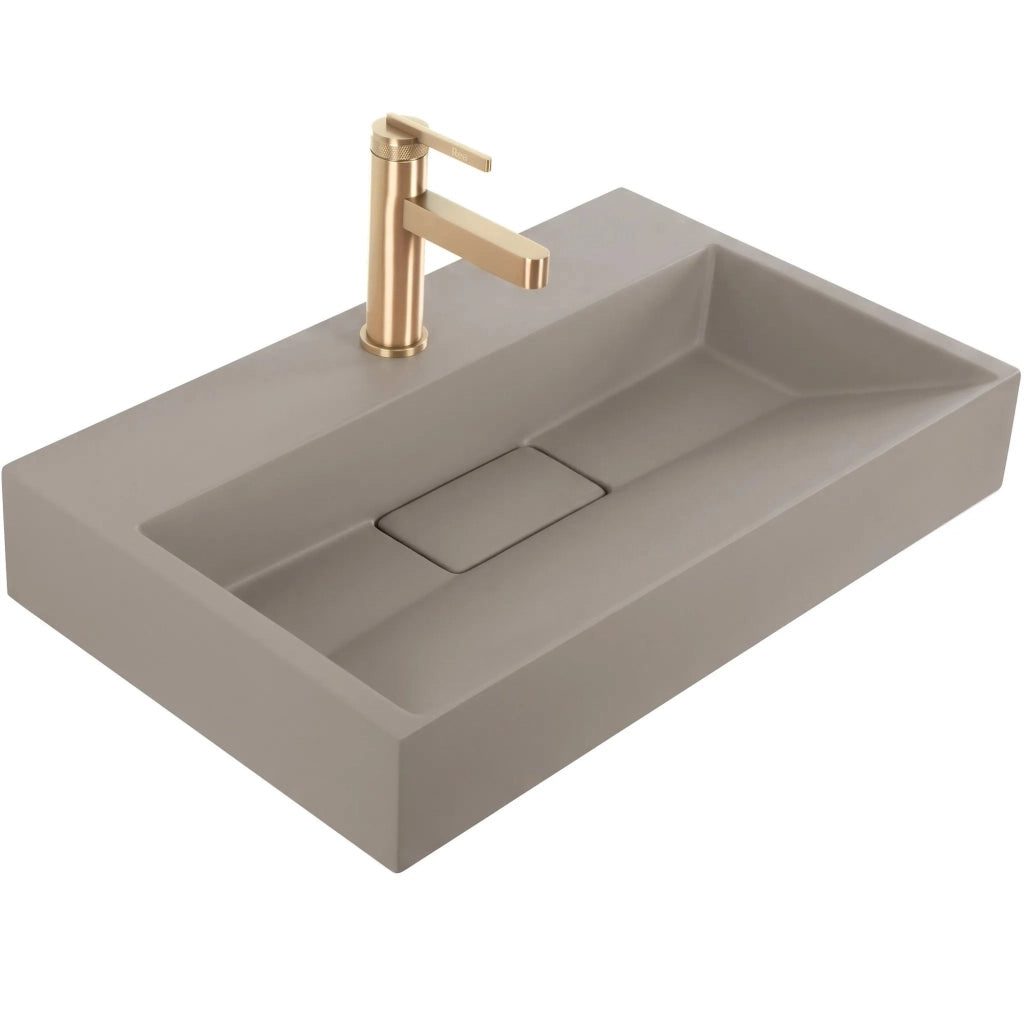 Lavabo In Conglomerato Rea Goya Taupe 60cm