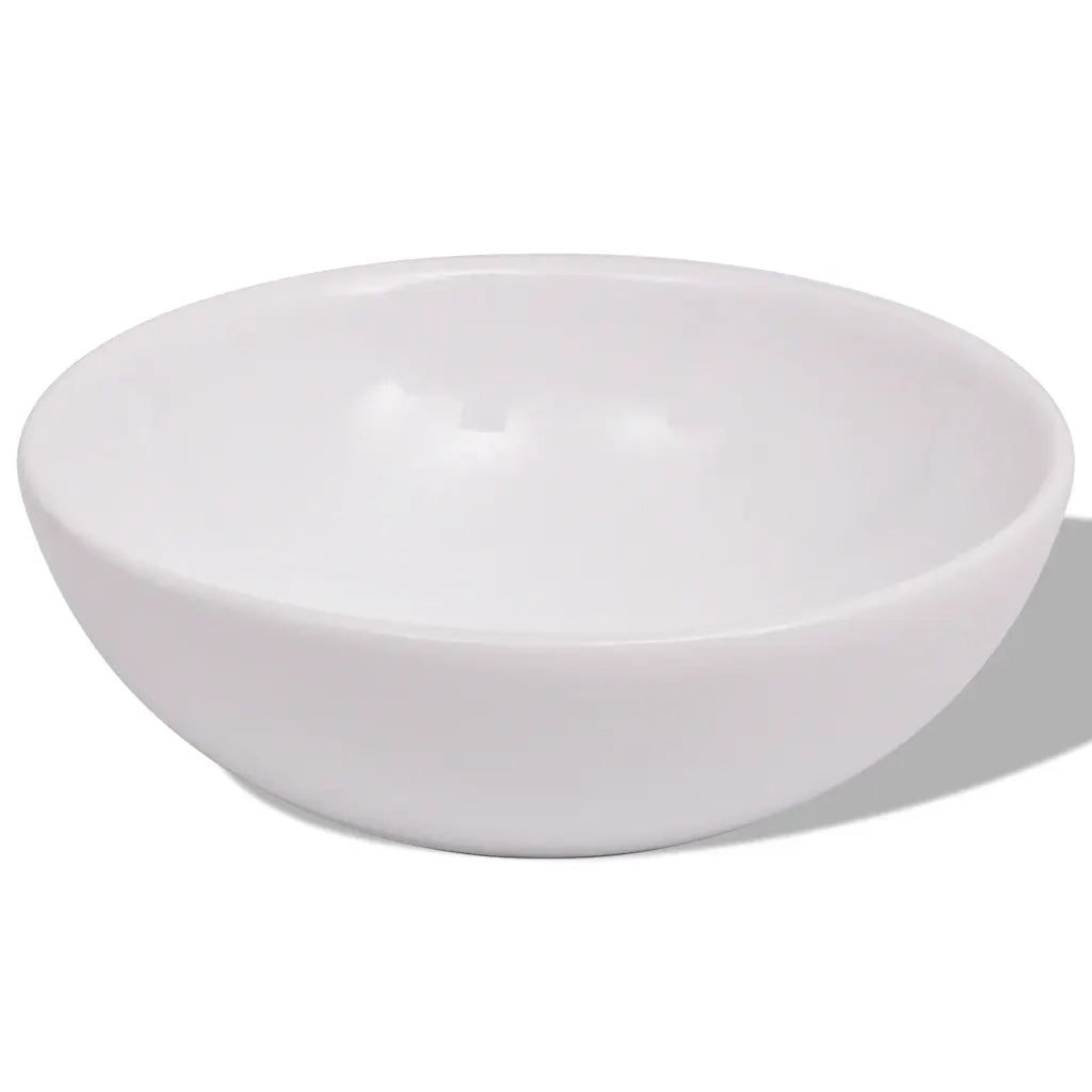 Set Mobili da Bagno 4 pz con Lavabo e Rubinetto Beige 273686