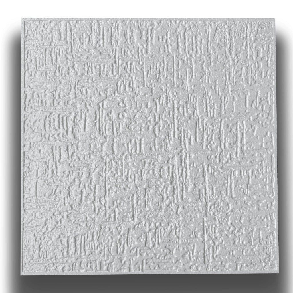 10 o 20mq (40 oppure 80 pezzi) di pannello decorativo a soffitto in polistirene compatto 50x50cm (spess. 1cm) PORTO - Pacco da 20 metri quadrati