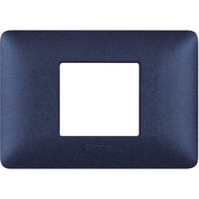 Placca Bticino Matix 2 moduli centrati blu mercurio AM4819TBM