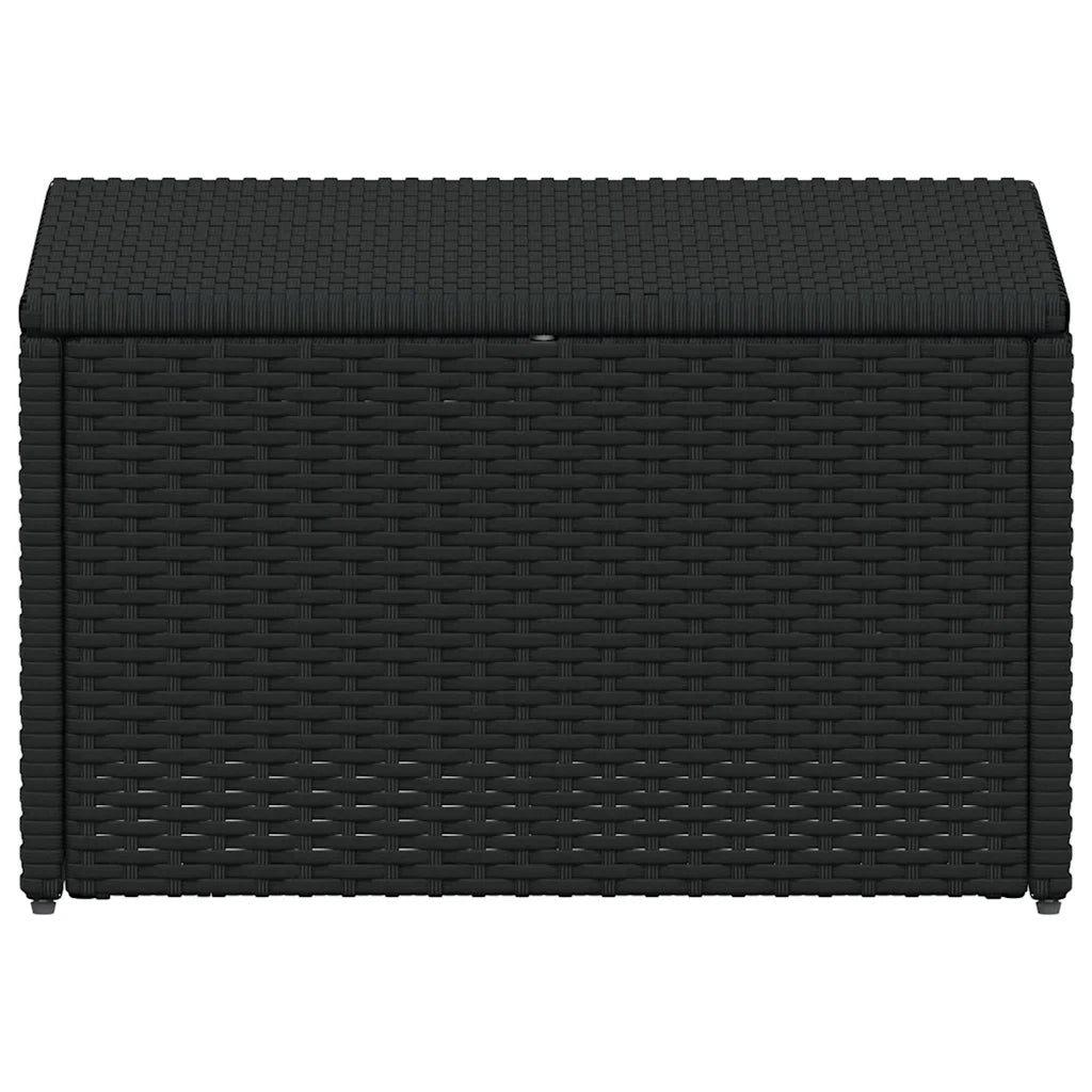 Set Divani da Giardino 4 pz con Cuscini in Polyrattan Nero