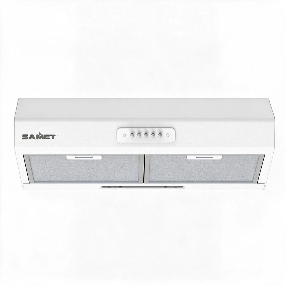 Gruppo cappa sottopensile Tornado60 Samet colore bianco