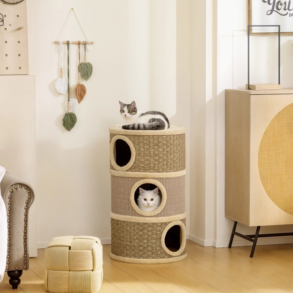 Albero per Gatti con Tiragraffi ¨C Minimal ¨C 45x45x79 cm