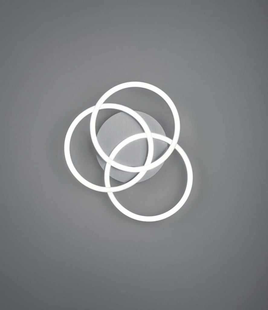 Plafoniera LED moderna Circle argento 43,5cm RL R62823107