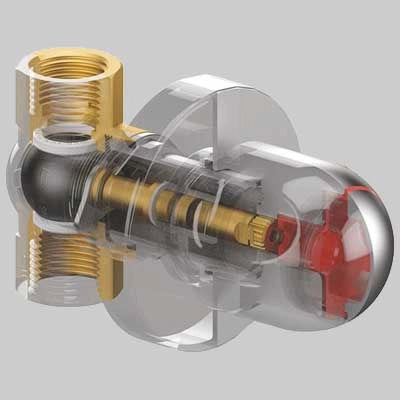 VALVOLA INCASSO 164 SOLO CORPO  3/4 FF     TECO