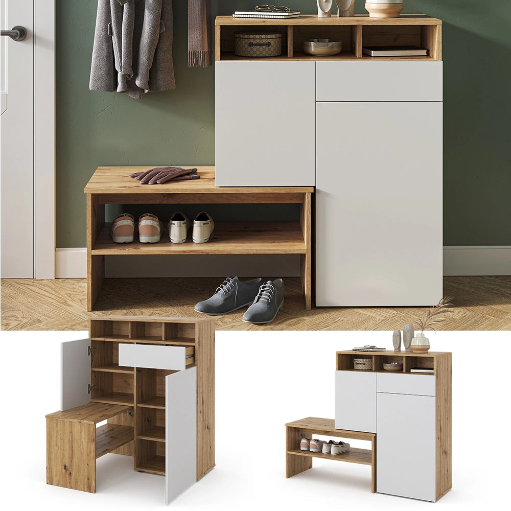 Vicco Mobile porta scarpe Marrone 124.5 x 102 cm
