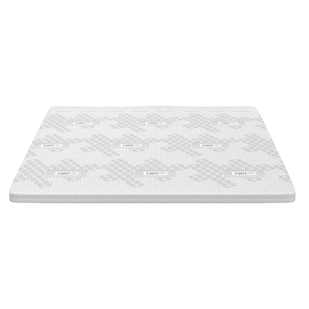 Topper Memory Foam singolo 180x200 - alto 5 cm, rivestimento Dry Amicor, sfoderabile | Correttore H5