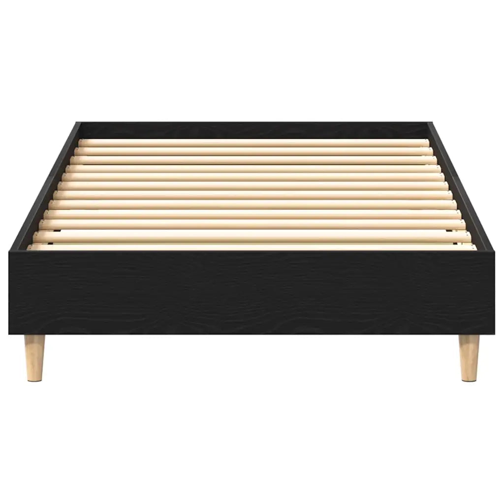 Struttura del letto Rovere Nero 203 x 93 x 25 cm 862850