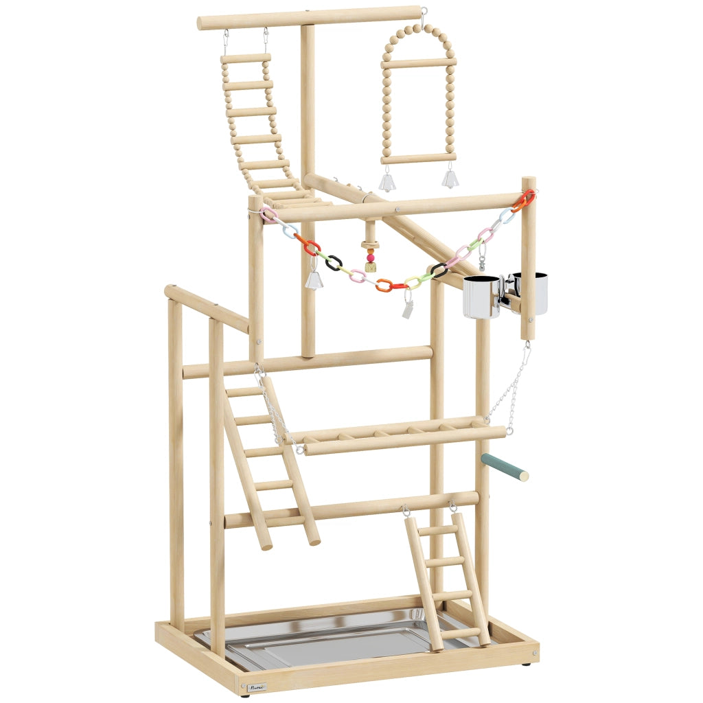 Gioco per Uccelli ¨C Minimal ¨C Legno Naturale 48x38x95cm