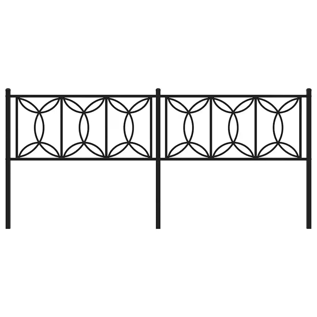 Testiera di Ricambio in Metallo Nero 193 cm 376165
