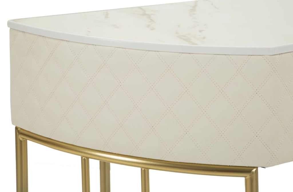 Console Sharon 100x40x75 cm in Pino e MDF e Metallo e Plastica