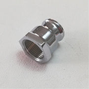 Manicotto ridotto da 3/4''x 1/2'' in ottone cromato ff